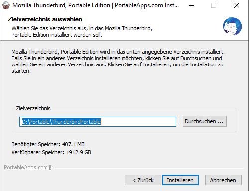 Thunderbird installieren