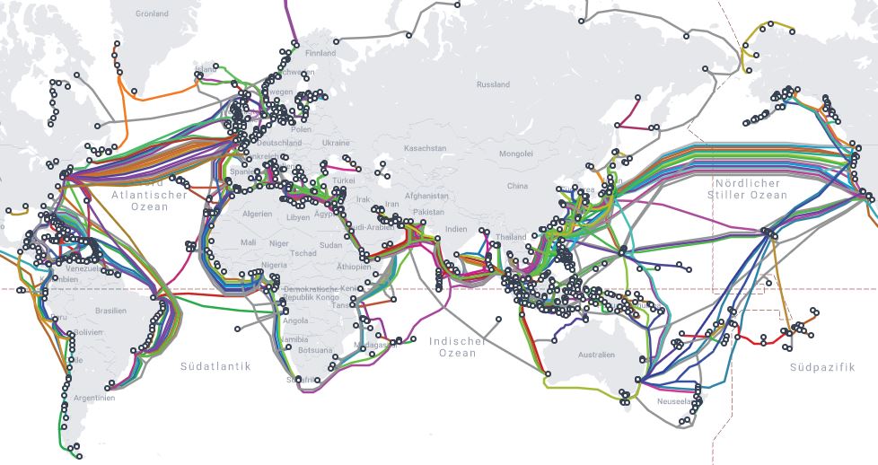 Untersee Kabel Karte