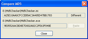 MD5Checker - Prüfsummen Checker