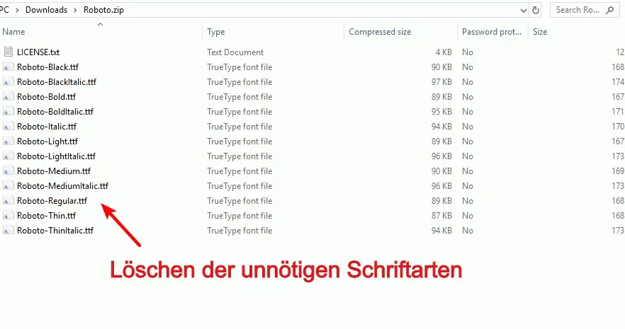 Google Fonts lokal auf dem Webserver verwenden