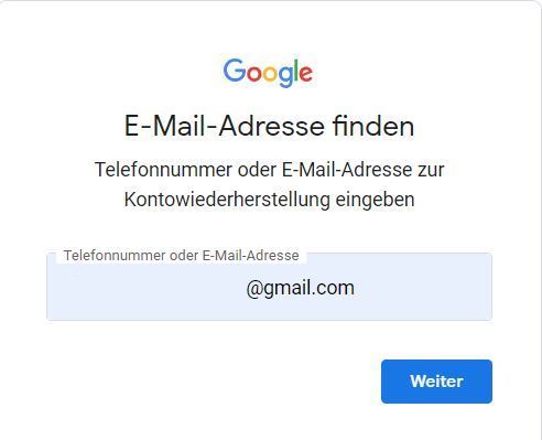 Alte Google-Konten finden