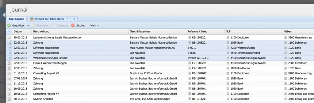 CashCtrl Gratis Buchhaltung